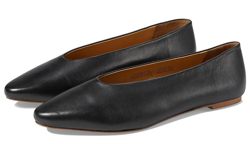 Seychelles Womens American Dreams Ballet Flats Size 8 Black Leather NIB